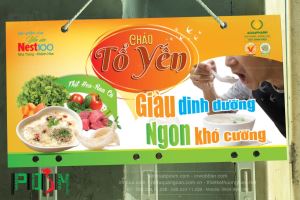 Hanger quảng cáo móc nhựa treo Cháo Yến Nha Trang