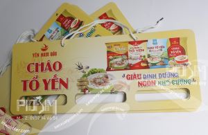 Hanger treo sản phẩm cháo yến Nam Bảo