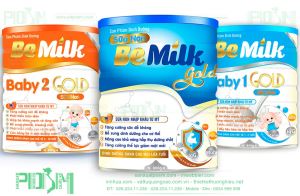 Thiết kế bao bì sữa - tem nhãn lon sữa Be Milk