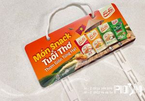 Hanger dây nhựa POSM treo Snack quảng cáo và bán sản phẩm