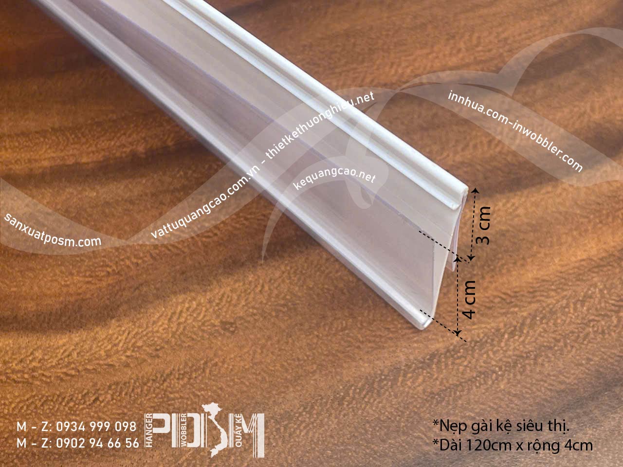Nẹp gài kệ siêu thị, nẹp nhựa móc giá kệ hàng - Ảnh 4