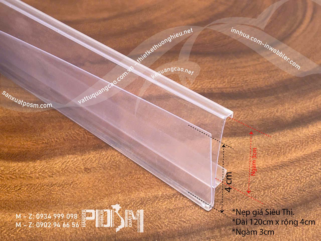 Nẹp gài kệ siêu thị, nẹp nhựa móc giá kệ hàng - Ảnh 6