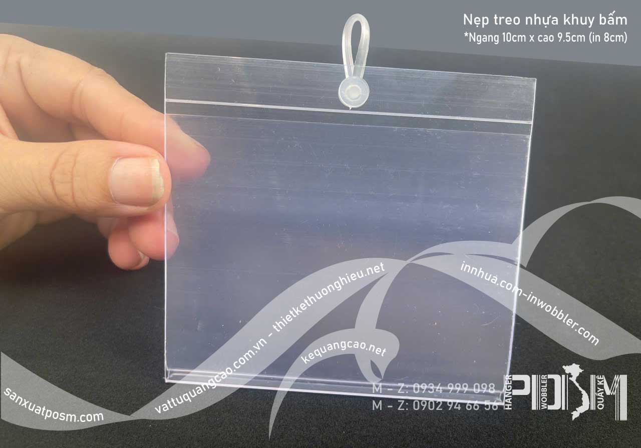 Nẹp tem treo gài giá móc kệ hàng siêu thị - Ảnh 9
