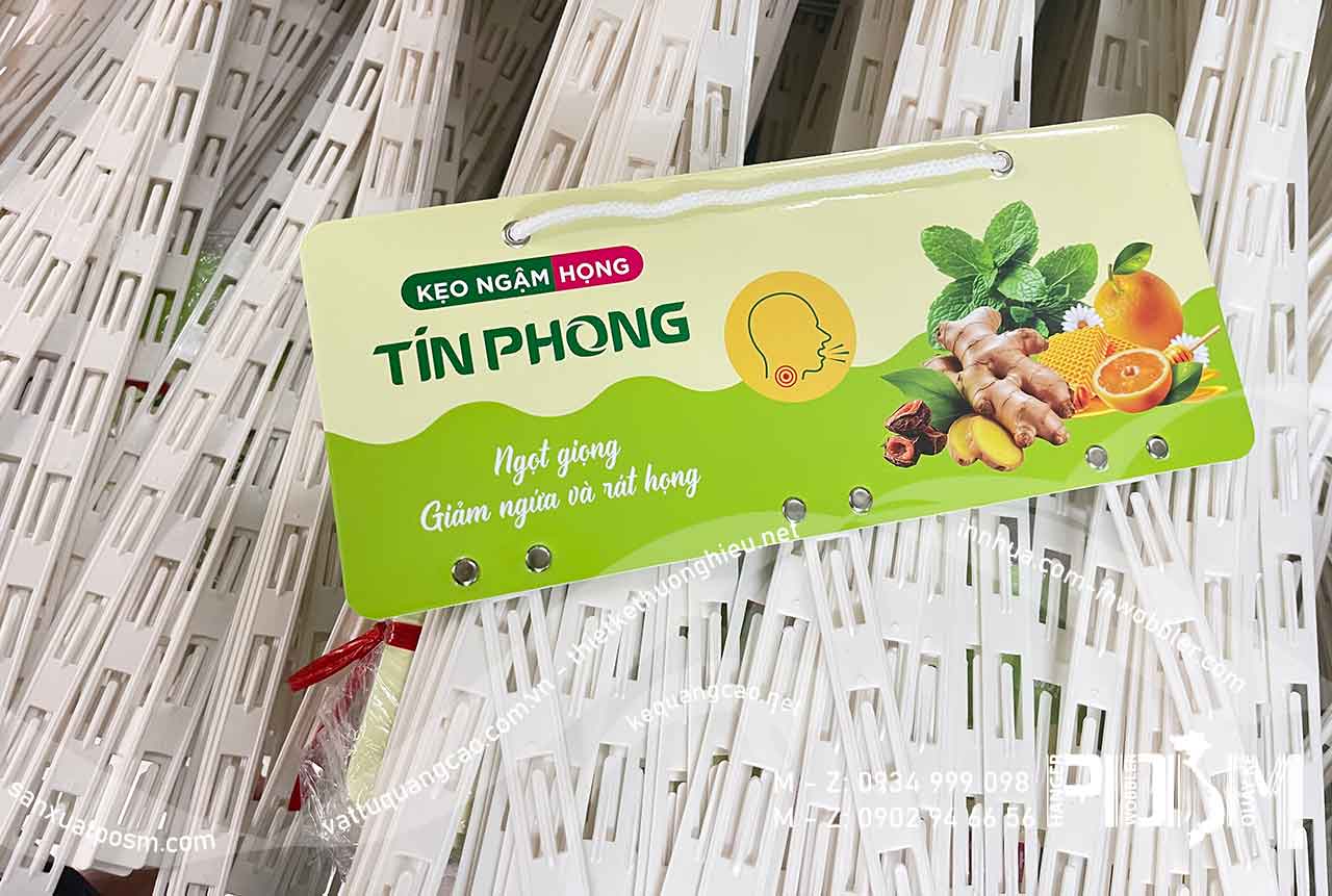 hanger posm Bảng treo POSM kẹo ngậm họng Tín Phong - Ảnh 4