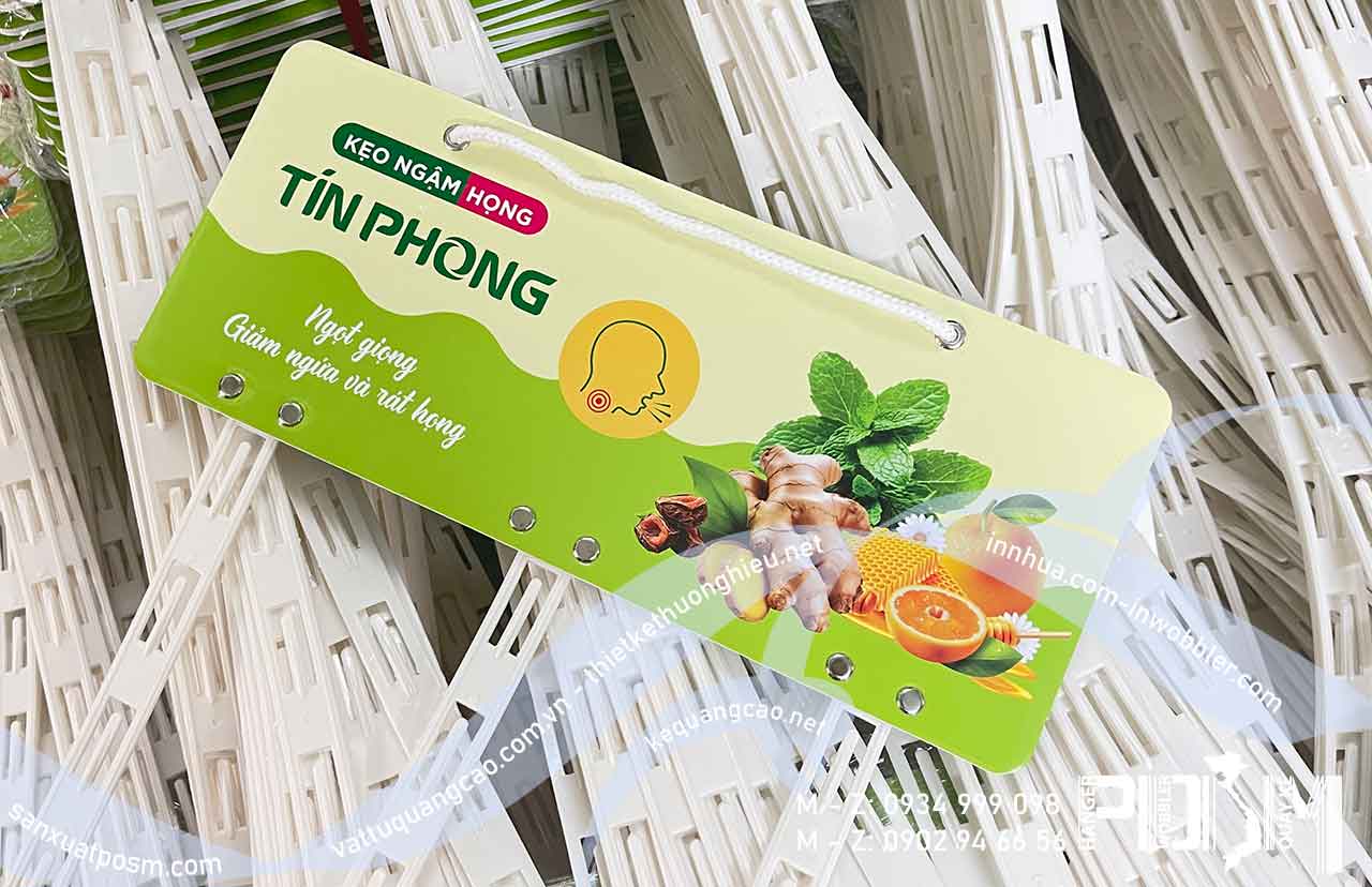 hanger posm Bảng treo POSM kẹo ngậm họng Tín Phong - Ảnh 2