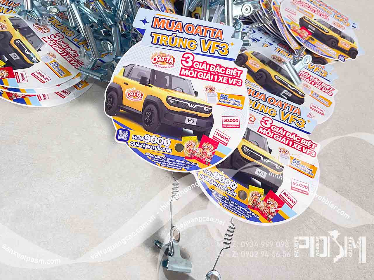 Wobbler lò xo kẹp sắt ngũ cốc Oatta tặng VF3 và sữa Oatta - Ảnh 3